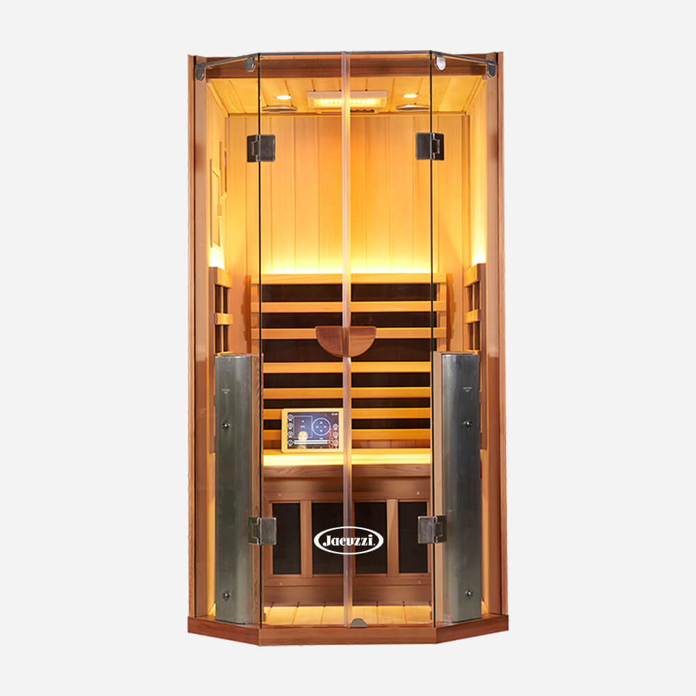 3-4-Person Clearlight&reg; Premier Full Spectrum Sauna basswood 1