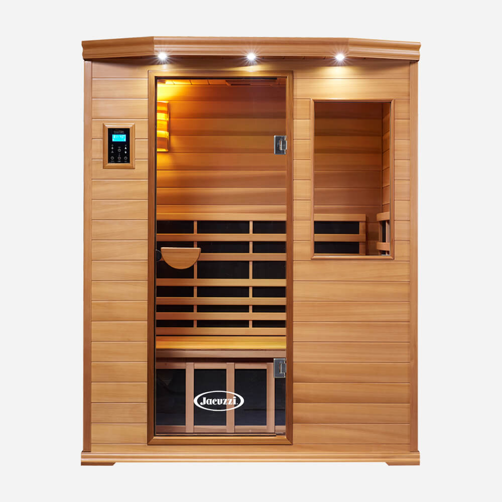 3-Person Clearlight&reg; Premier Full Spectrum Sauna Cedar 1