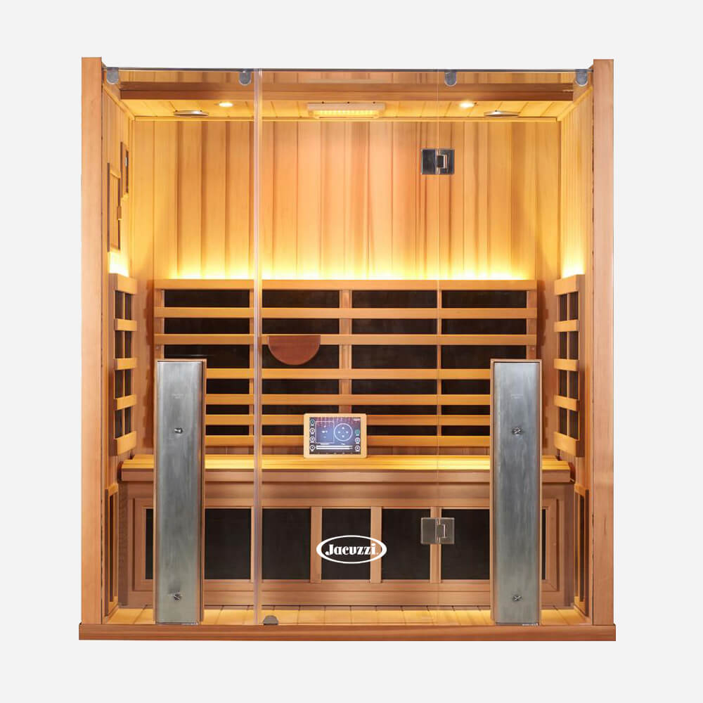 3-Person Clearlight&reg; Sanctuary Full Spectrum Corner Sauna 1