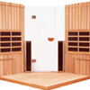 4-Person Clearlight&reg; Sanctuary Full Spectrum Corner Sauna Cedar thumb 3