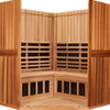 4-Person Clearlight&reg; Sanctuary Full Spectrum Corner Sauna Cedar thumb 4