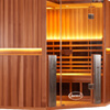 4-Person Clearlight&reg; Sanctuary Full Spectrum Corner Sauna Cedar thumb 5