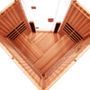 4-Person Clearlight&reg; Sanctuary Full Spectrum Corner Sauna Cedar thumb 9