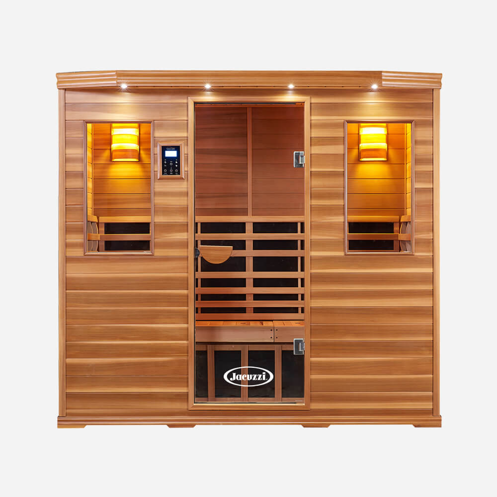 5-Person Clearlight&reg; Premier Full Spectrum Sauna Cedar 1