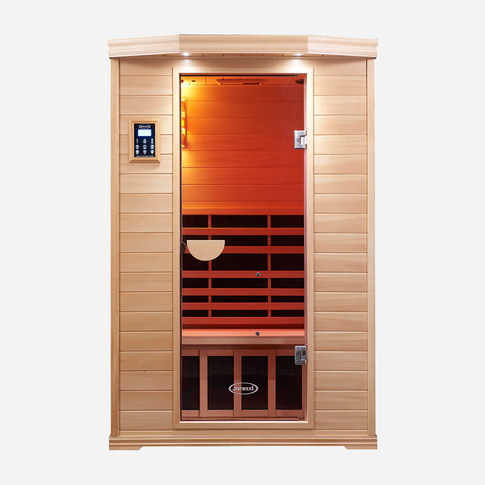 2-Person Clearlight&reg; Premier Full Spectrum Sauna Basswood 1