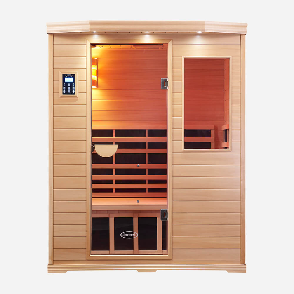3-Person Clearlight&reg; Premier Full Spectrum Sauna Basswood 1