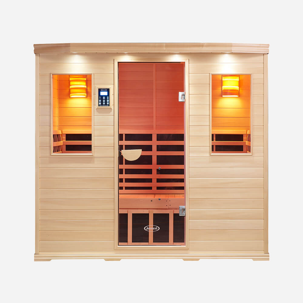 5-Person Clearlight&reg; Premier Full Spectrum Sauna Basswood 1