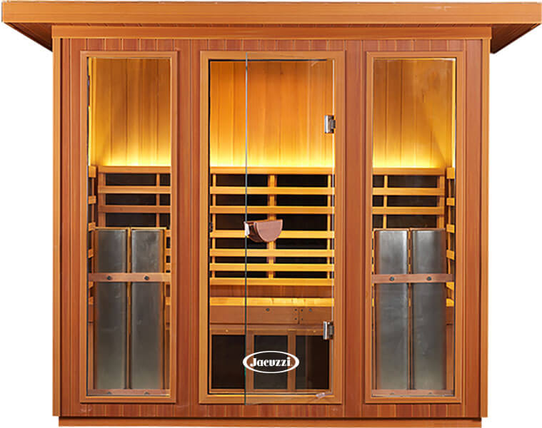 2-Person Outdoor Full Spectrum Infrared Sauna Cedar